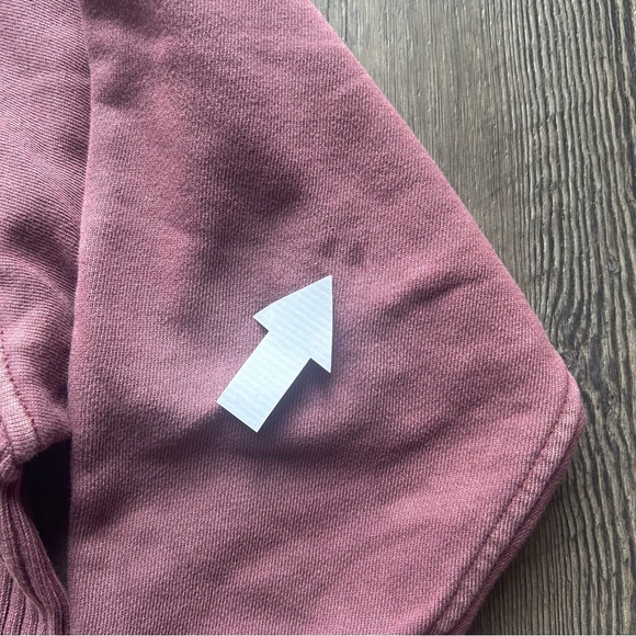 Aerie | Oversized Red Mock Neck Long Sleeve Slouchy Lounge Sweatshirt Small - Picture 8 of 12